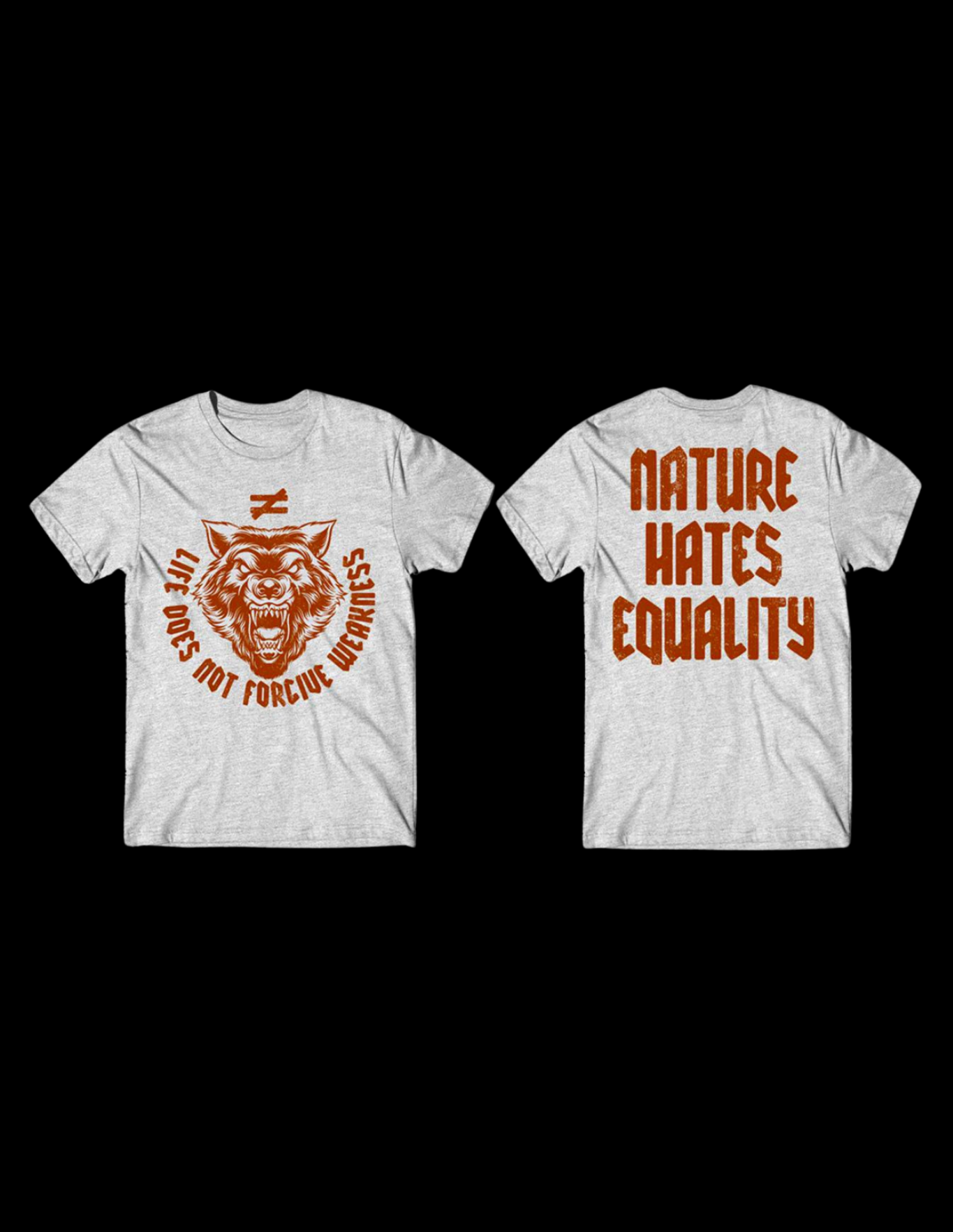 Nature Hates Equality Gris Jaspeado
