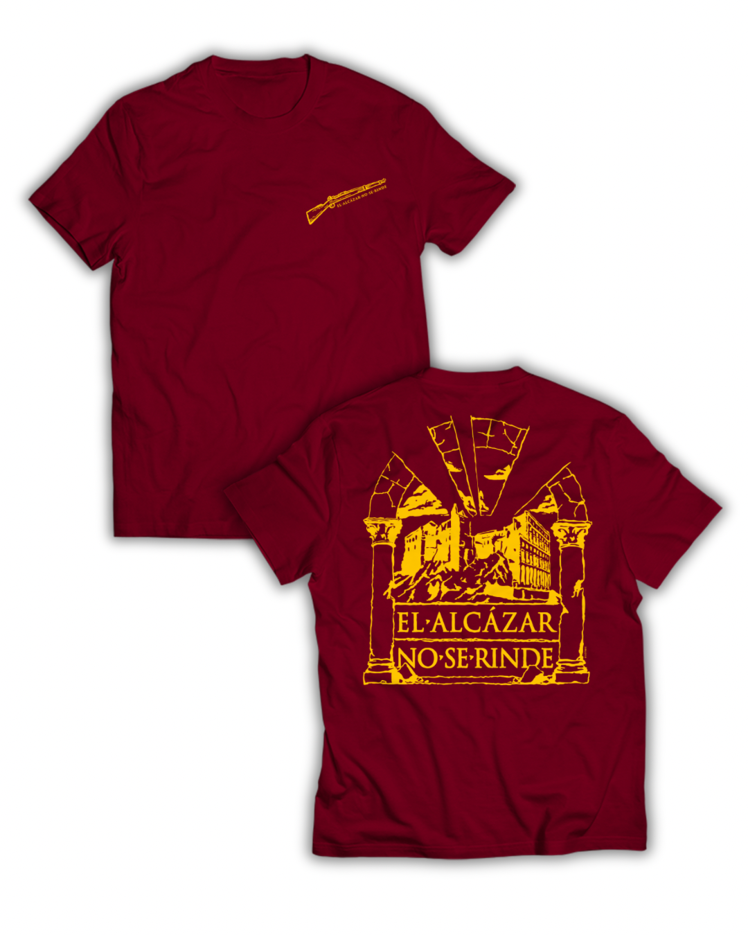 Camiseta El Alcázar No Se Rinde Burdeos