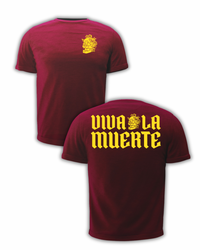 Camiseta Viva La Muerte Burdeos